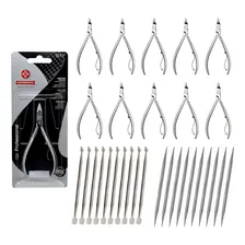 Kit 10 Alicate Mundial 722 - 10 Espatula 10 Palito Inox - Modelo 778-EP Foto  mini 1