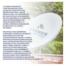 Kit 10 Antena Digital Chapa Parabolica 60cm Ku + 10 Lnbf Foto mini 4