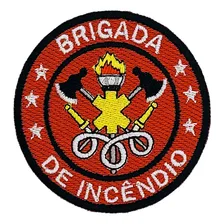 Kit 10 Apliques Brigada De IncĂȘndio 8cm Bordado Termocolante Foto mini 4