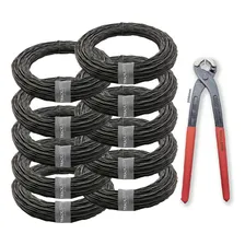Kit 10 Arame Recozido Trançado 1kg + Alicate Torques Armador Foto  mini 1