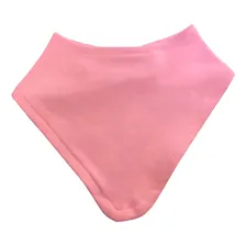 Kit 10 Babador Bandana Para Bebe Infantil Dupla Face. Cor Rosa Tamanho UN Foto mini 1