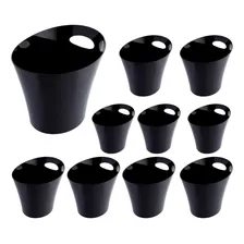 Kit 10 Baldes De Gelo 4l Para Cerveja Champanhe Vinho Cor Preto Pp Foto mini 1
