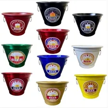 Kit 10 Baldes De Gelo Marcas Cervejas Cor Personalizado Foto  mini 1