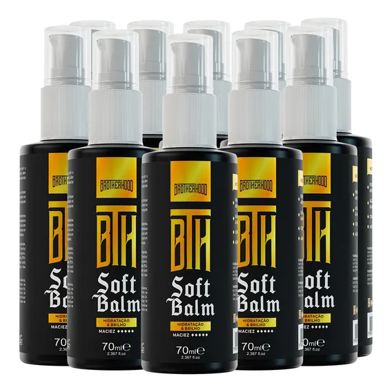 Kit 10 balm perfumado para barba soft balm Brotherhood 70ml Foto 1
