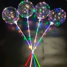 Kit 10 BalĂŁo Led Bubble Transparente Vareta Festa Pisca Led Foto mini 1