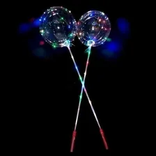 Kit 10 BalĂŁo Led Bubble Transparente Vareta Festa Pisca Led Foto mini 2