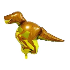 Kit 10 Balões Metalizado Dinossauro Jurássico 30cm Cada Foto mini 4