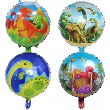 Kit 10 Balões Metalizados Dinossauro Unicórnio Sereia 10cm Foto mini 1