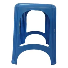 Kit 10 Banqueta Plás. Reforçada Cap. 120 Kg Azul - Gibafer Foto mini 1