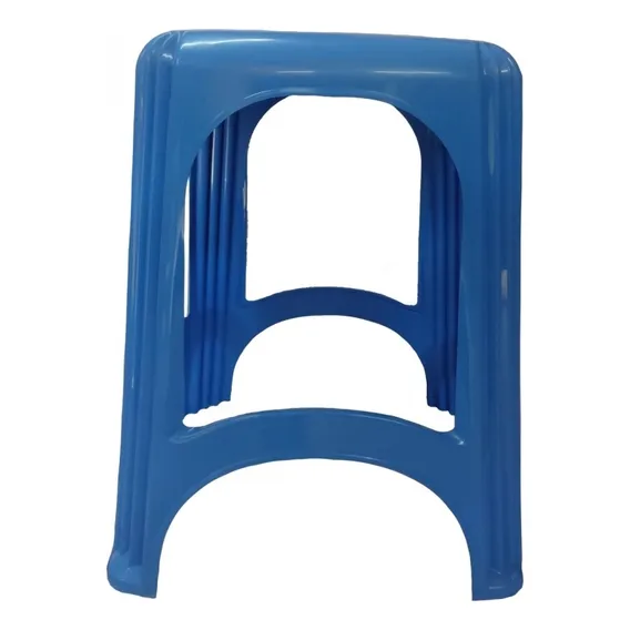 Kit 10 Banqueta Plás. Reforçada Cap. 120 Kg Azul - Gibafer Foto 1