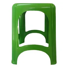 Kit 10 Banqueta Plástica Reforçada Cap. 120 Kg Verde Cor Sem-informacao Foto mini 1