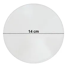 Kit 10 Base Redonda Acrílico Transparente 14cm Para Biscuit Foto mini  2