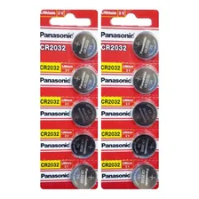 Kit 10 Bateria Cr2032 Panasonic Cr2032 3v Moeda Foto mini 2