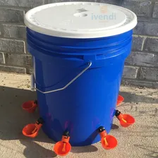 Kit 10 Bebedouro Automático Copinho Copo Bebedor Aves Frango Pintinho Aviario Ivendi Foto mini 3