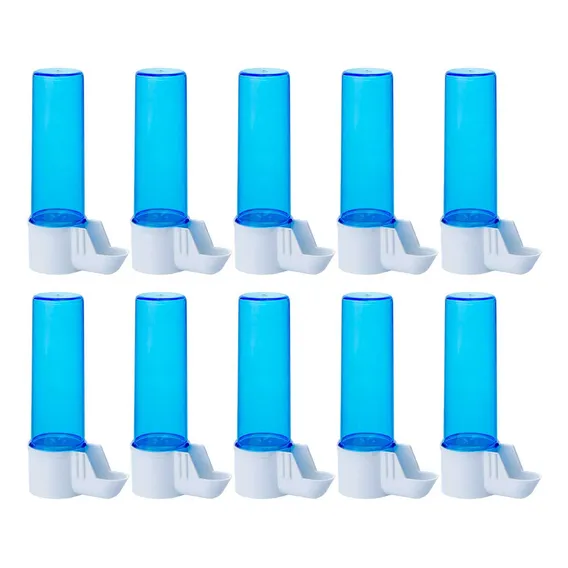 Kit 10 Bebedouro Para Aves E Pássaros - 100ml - Malha Larga Foto 1