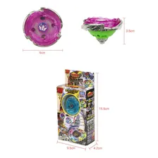 Kit 10 Beyblade Pião Com Luz Led + 10 Lançador Bey Blade Cor Colorido Foto mini 4