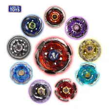 Kit 10 Beyblade Pião Com Luz Led + 10 Lançador Bey Blade Cor Colorido Foto mini  3