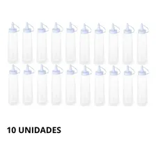 Kit 10 Bisnaga Ketchup Mostarda Molhos Grande 400ml Plasvale Cor Branco Foto mini 1
