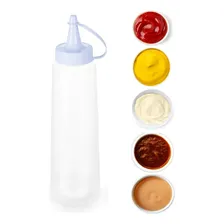 Kit 10 Bisnaga Ketchup Mostarda Molhos Grande 400ml Plasvale Cor Branco Foto mini 2