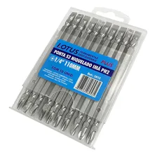 Kit 10 Bits Ponteira Philips Longa Ph2 Com Ímã 11cm S2 Lotus Foto  mini 1