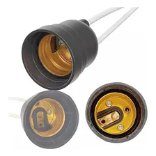 Kit 10 Bocal Soquete Receptáculo E-27 Rabicho Cabo Reforçado Foto mini 3
