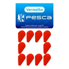 Kit 10 Boias Jrpesca Guia Isopor N1 20mm Cor Vermelho Foto  mini 1
