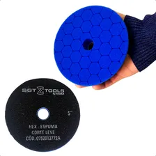 Kit 10 Boina Hex Polimento Azul 5 Pol Corte Leve Foto mini  2