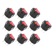 Kit 10 Botão Led Liga Desliga 220v Chave Gangorra, Vermelho Foto mini 4
