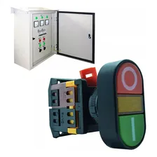 Kit 10 Botões Duplo Liga/desliga C/ Ressalto Iluminado Nr12 Cor Verde E Vermelho 220v Foto mini  2