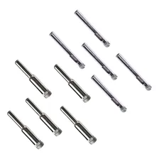 Kit 10 Brocas Diamantada 6mm E 8mm Serra Copo Vidro Cerâmica Foto  mini 1