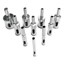 Kit 10 Brocas Diamantadas Serra Copo Vidro Mármore Cerâmicas Foto  mini 1