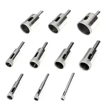 Kit 10 Brocas Diamantadas Serra Copo Vidro Mármore Cerâmicas Foto mini 3