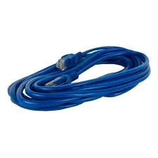 Kit 10 Cabo De Rede 3 Metros Internet Azul Rj45 Cat5e Foto mini 2