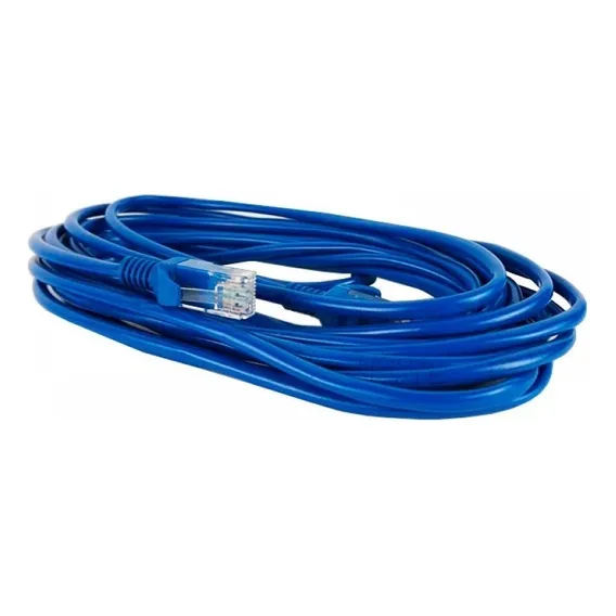 Kit 10 Cabo De Rede 3 Metros Internet Azul Rj45 Cat5e Foto 1