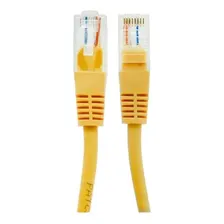 Kit 10 Cabo De Rede Rj45 Cat5e Patch Cord 1 Metro Amarelo Foto mini 3