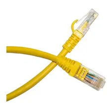 Kit 10 Cabo De Rede Rj45 Cat5e Patch Cord 1 Metro Amarelo Foto mini 2