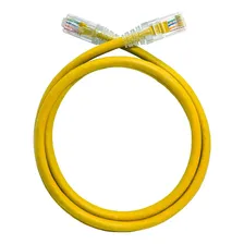 Kit 10 Cabo De Rede Rj45 Cat5e Patch Cord 1 Metro Amarelo Foto mini 4