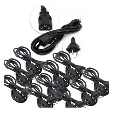 Kit 10 Cabo Força Energia Pc Atx Tripolar Monitor Cpu Ac Foto  mini 1