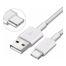 Kit 10 Cabo Usb C Type C Turbo Zenfone Huawei S8 Moto Z 1m Cor Branco Foto mini 2