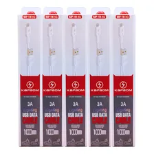 Kit 10 Cabos Para iPhone Lightning Usb Turbo Atacado Cor Branco Foto  mini 1