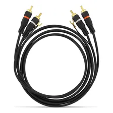 Kit 10 Cabos Rca 5 Metros Plug Banhado A Ouro Foto mini 4