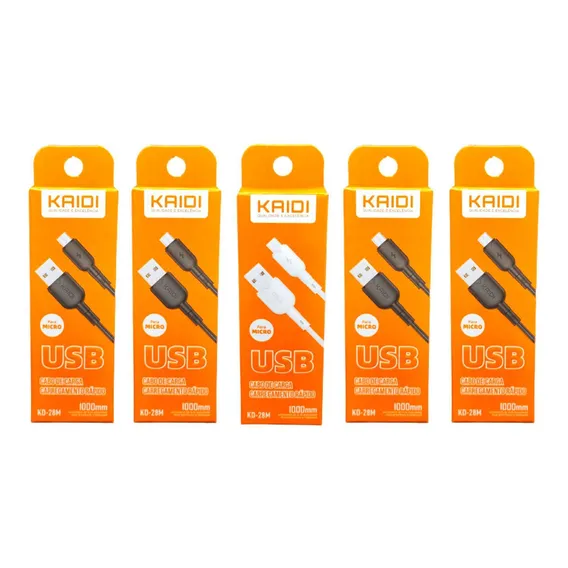 Kit 10 Cabos Usb Celular V8 Android Kaidi Foto 1