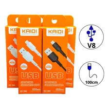 Kit 10 Cabos Usb Celular V8 Android Kaidi Foto mini 2