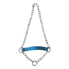 Kit 10 Cabresto De Corrente Inox Carneiro Bode Ovelha Cor Azul Foto mini 1