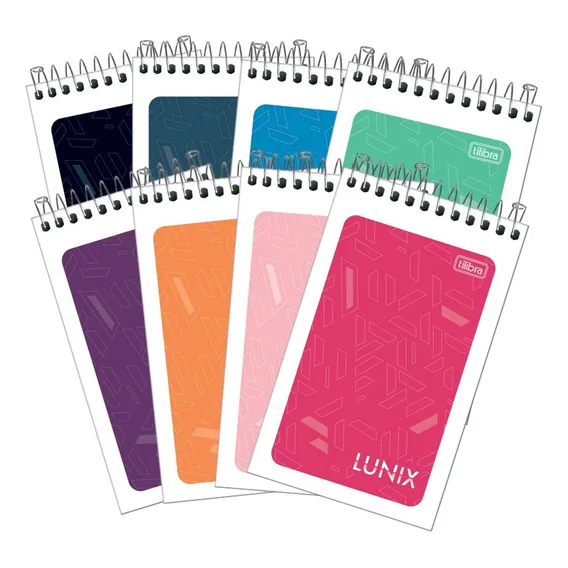 Kit 10 Cadernetas Anotações Recados Lunix 60 Folhas Tilibra Foto 1