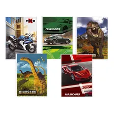 Kit 10 Cadernos Brochurão Costurado Capa Dura Meninos Foto mini 1