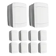 Kit 10 Caixa De Distribuição 1/2 Dijuntores Ilumi Sobrepor Foto  mini 1