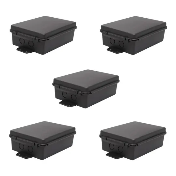 Kit 10 Caixas Herméticas Multiuso Plástica Baby Slim Preta Foto 1