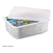 Kit 10 Caixas Organizadoras Multiuso C/ Tampa 10 L - Pleion Foto mini 4