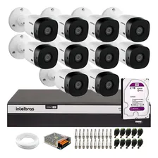 Kit 10 Câmeras Intelbras Vhl 1220 B Full Hd Dvr 3016-c 2tb Foto  mini 1